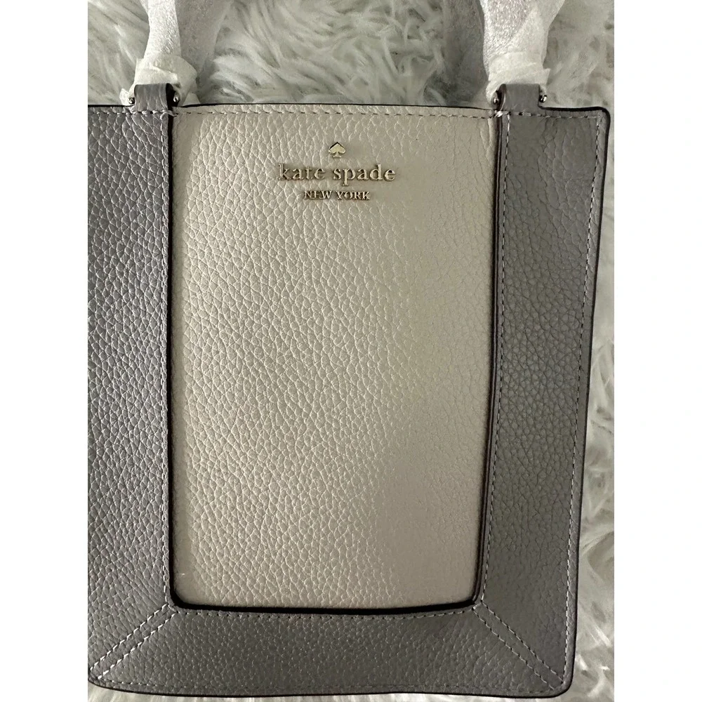 Nwt‎ Kate Spade New York Lena colorblocked pebbled leather mini tote bag